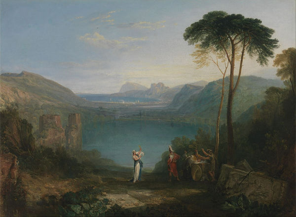 Avernus lake, Aeneas and the Cumaei Sibylle Painting by Joseph Mallord William Turner