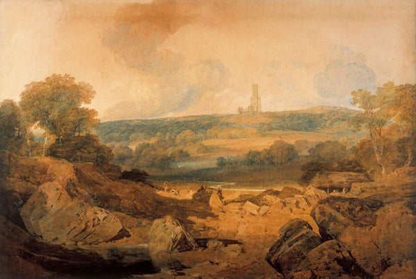 View of Fonthill from a Stone Quarry, c.1799 Painting by Joseph Mallord William Turner