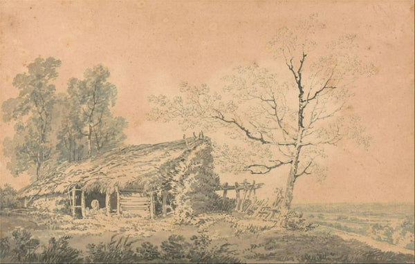 Landscape with Barn, c.1795 Painting by Joseph Mallord William Turner