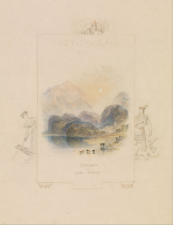 Design for an illustration for Walter Scotts Lady of the Lake, Loch Achray Painting by Joseph Mallord William Turner