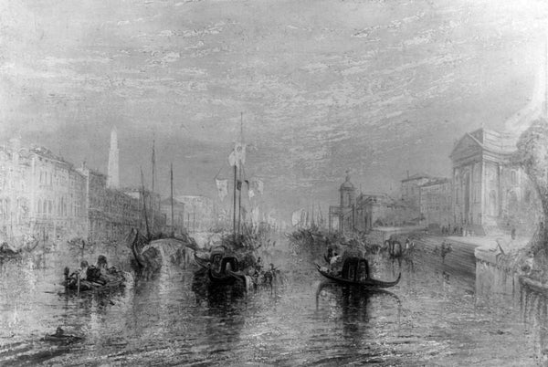 The Grand Canal, Venice, engraved by William Miller 1796-1882 1838-52 Painting by Joseph Mallord William Turner