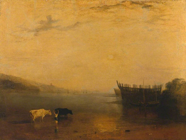 Teignmouth Harbour, c.1812 Painting by Joseph Mallord William Turner