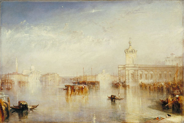 The Dogana, San Giorgio, Citella, From the Steps of the Europa Painting by Joseph Mallord William Turner