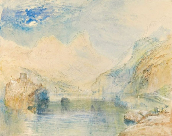 The Lauerzersee with Schwyz and the Mythen Painting by Joseph Mallord William Turner