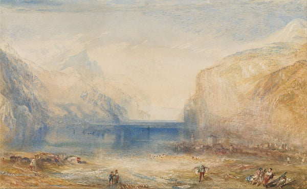 Fluelen Morning looking towards the lake 1845 Painting by Joseph Mallord William Turner
