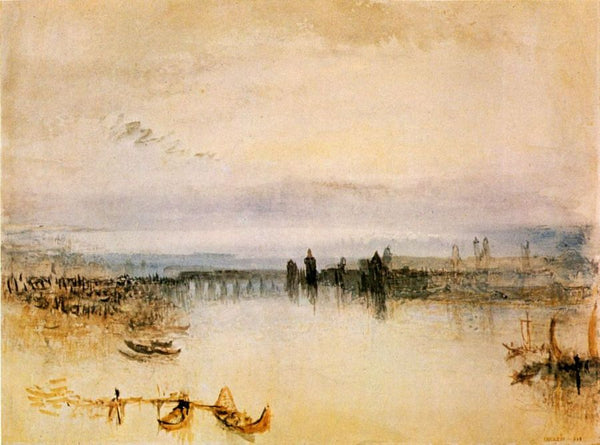 Sketch of the town center of Konstanz Painting by Joseph Mallord William Turner