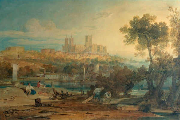 View of Lincoln Painting by Joseph Mallord William Turner