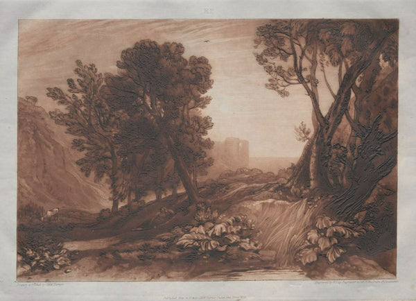 Solitude, from the Liber Studiorum, engraved by William Say, 1816 Painting by Joseph Mallord William Turner