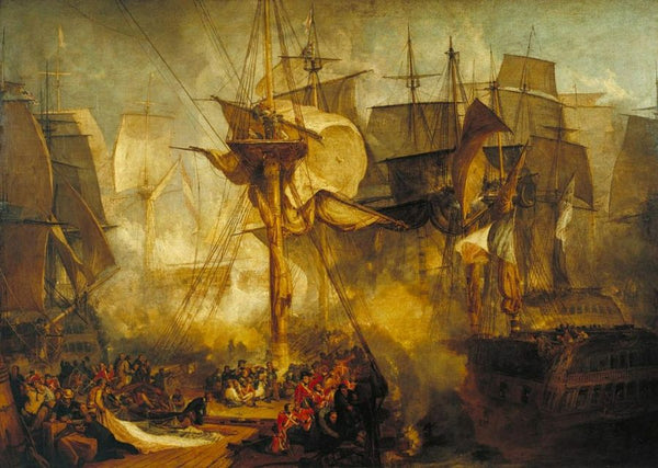 The Battle of Trafalgar Painting by Joseph Mallord William Turner