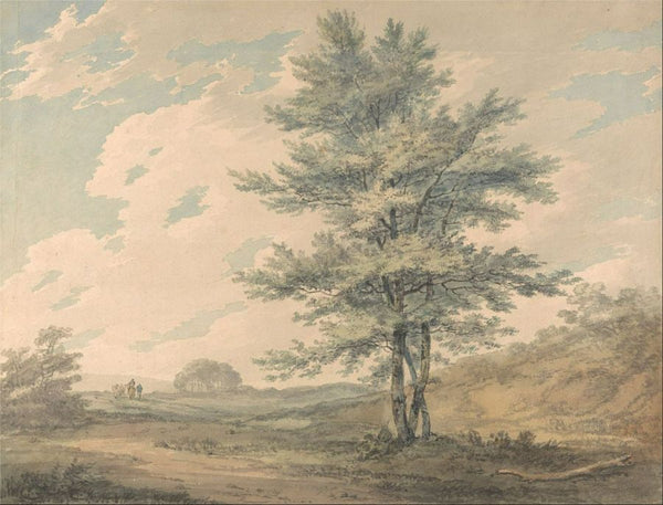 Landscape with Trees and Figures, c.1796 