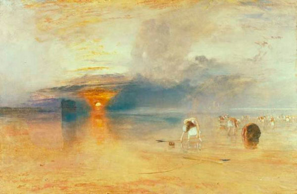 Calais Sands at Low Water, Poissards Gathering Bait, 1830 Painting by Joseph Mallord William Turner