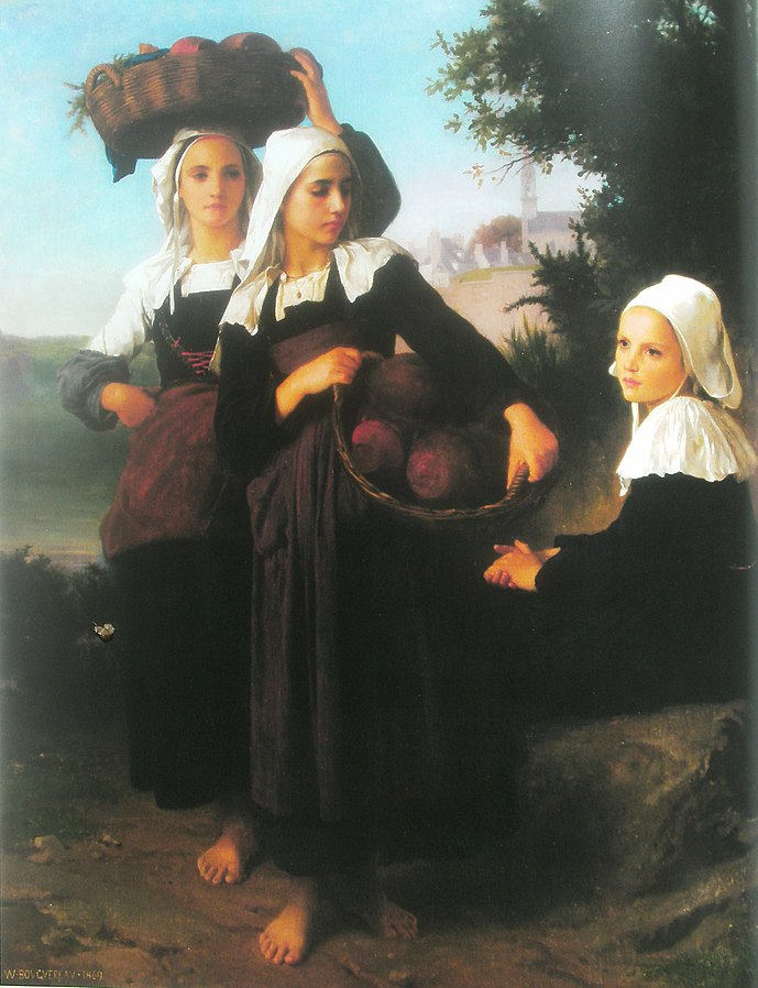 Girls of Fouesnant Returning from Market,1869