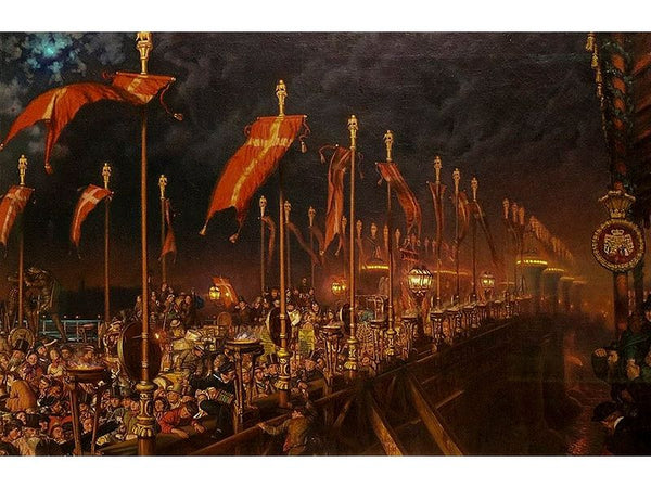 London Bridge on the Night of the Marriage of the Prince and Princess of Wales