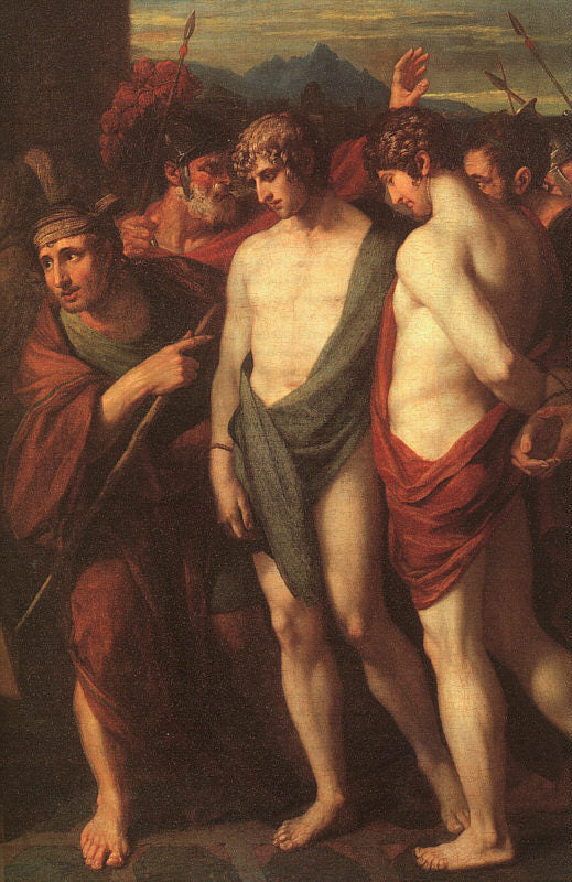 Pylades and Orestes Brought as Victims to Iphigenia (detail) 1766