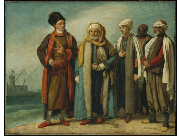 The Ambassador from Tunis with His Attendants as He Appeared in England in 1781