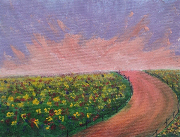 Road Ahead Oil Painting 