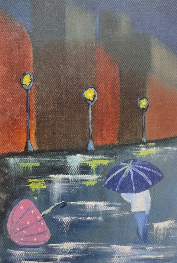 Umbrella Oil Painting 