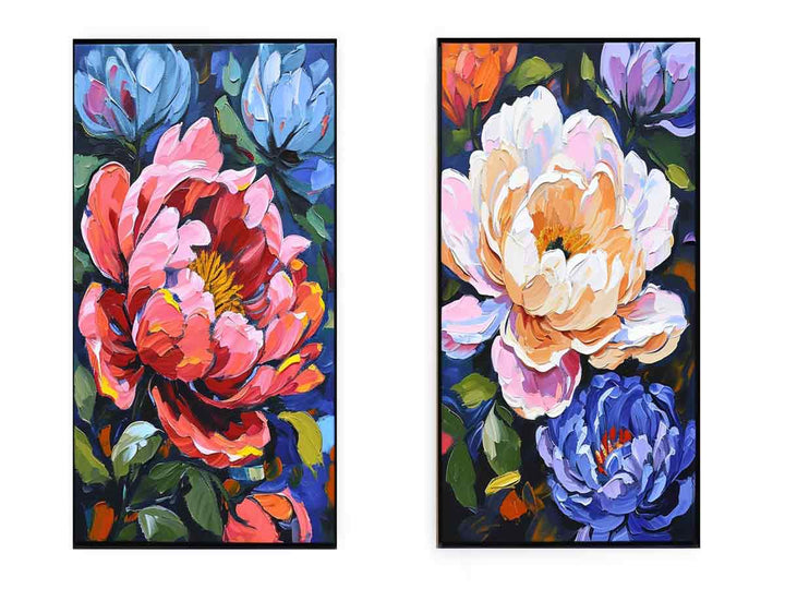 2 Panel Flower Wall Art Painting