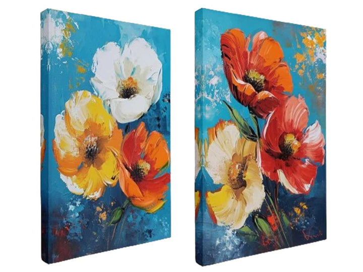 Flower Wall Art Painting 2 peicet Set