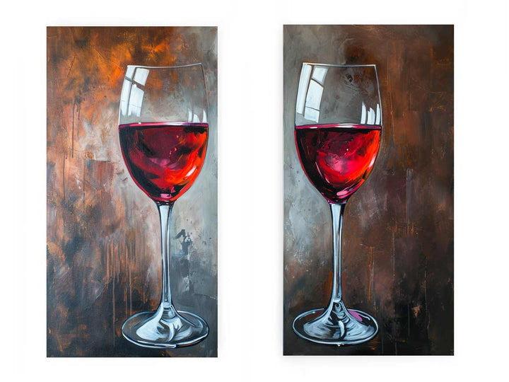 Red wine framed art