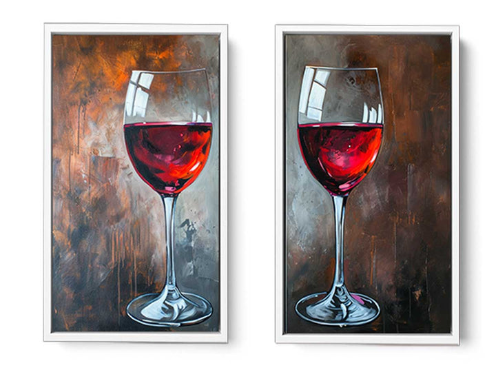 Red wine framed art