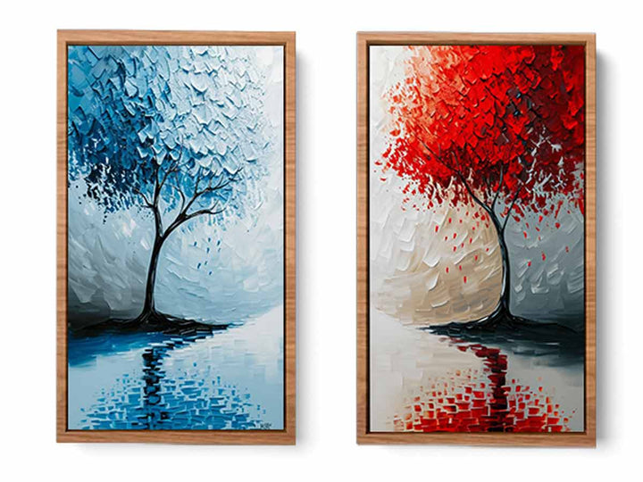 Floating Trees framed art