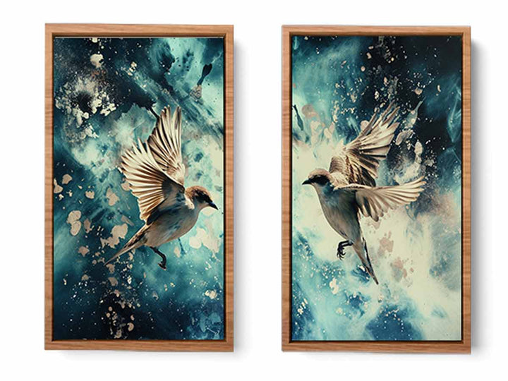 Bird Panel  Art Set