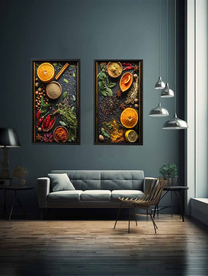 Herbs And Spices Panel Art