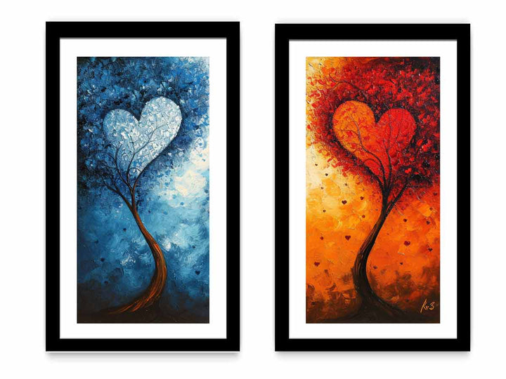 Twisting Love Trees Art Set