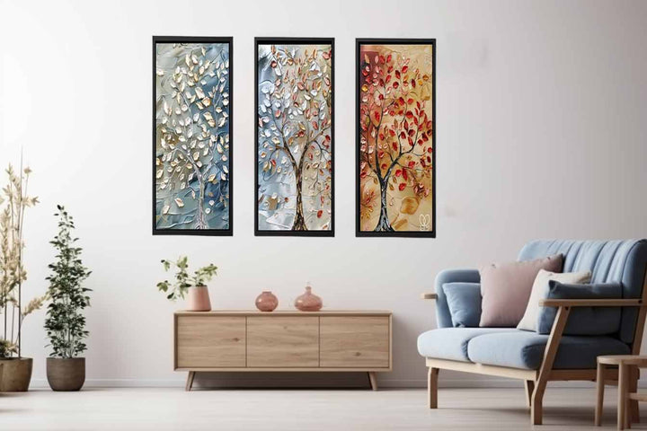 3 Piece Tree Art Painting Set