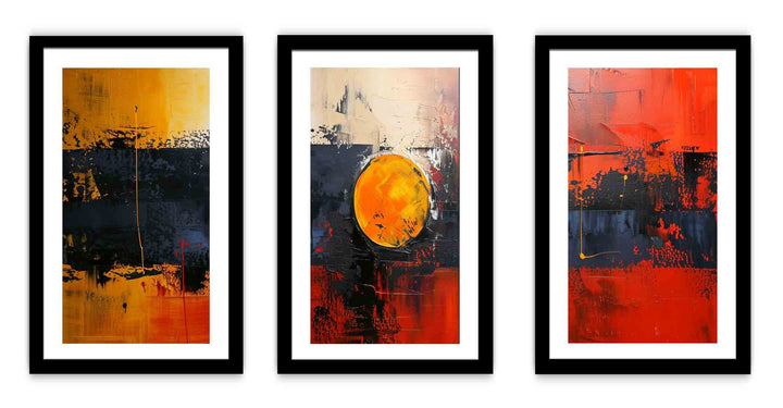 Abstract Three Piece Set  Painting