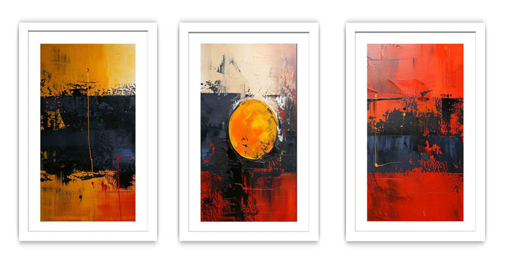 Abstract Three Piece Set  Painting