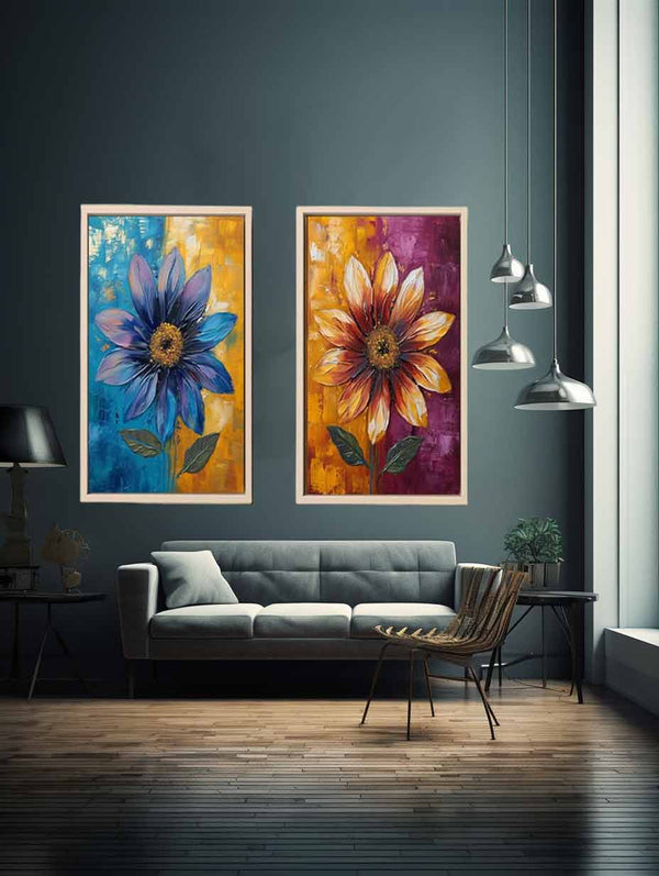  Flower Painting Set of 2