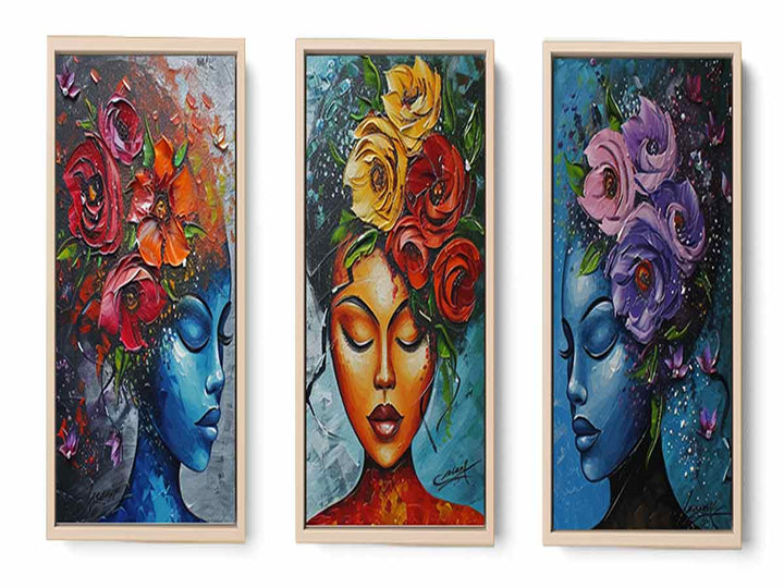 3 Piece women  Art Set