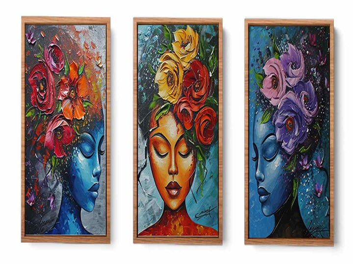 3 Piece women  Art Set