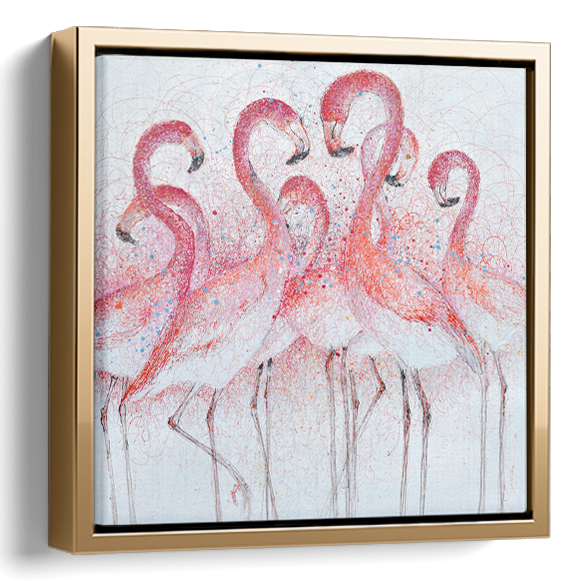 Greater Flamingo Original Painting 