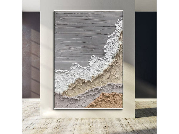 Grey Modern Abstract Painting