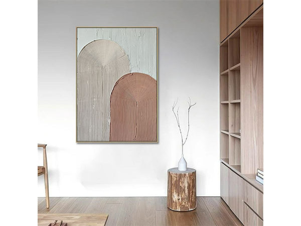 Modern Abstract Brown Painting