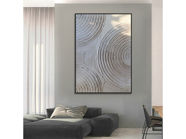 Modern  Abstract Grey And Black Painting