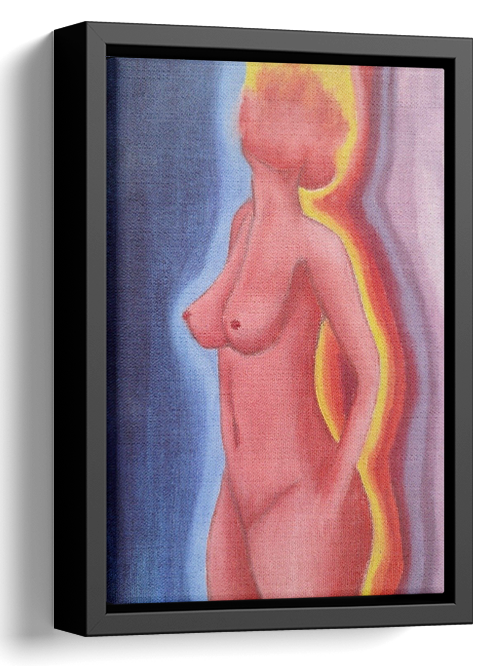 Rainbow Nude Oil Painting 