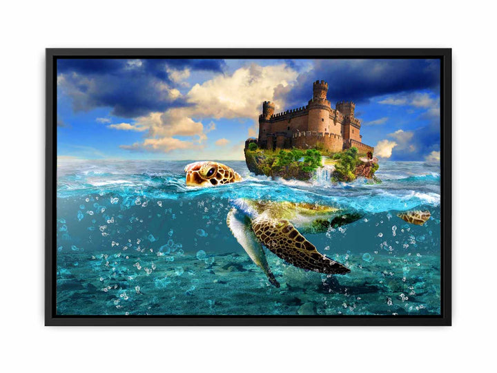 Turtle and Castle Painting 