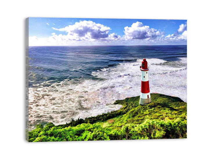Lighthouse Beach Painting 