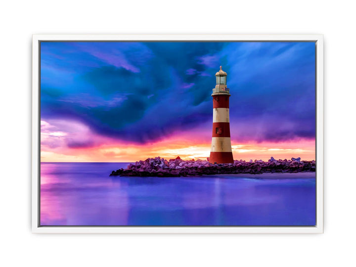 Lighthouse and Sea Painting 