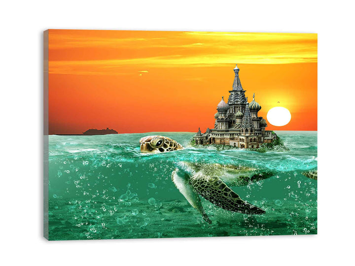 Tortoise Sea Painting 