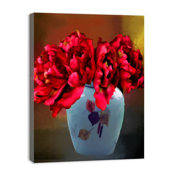 Red Flowers Painting 