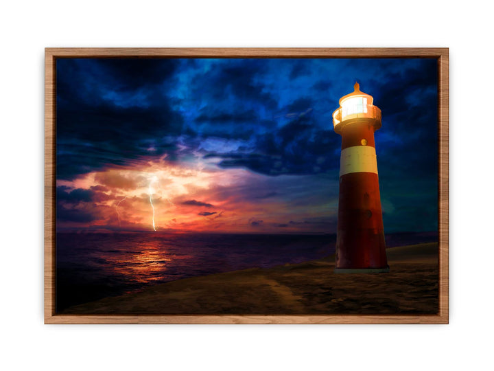 Lighthouse Lightning Painting 