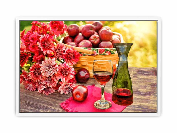 Apples and Wine Painting 