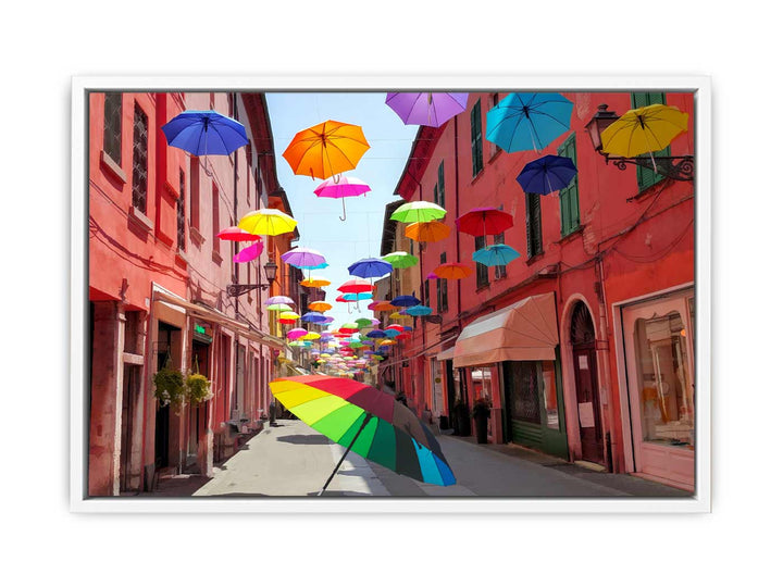Colorfull Umbrella Painting 