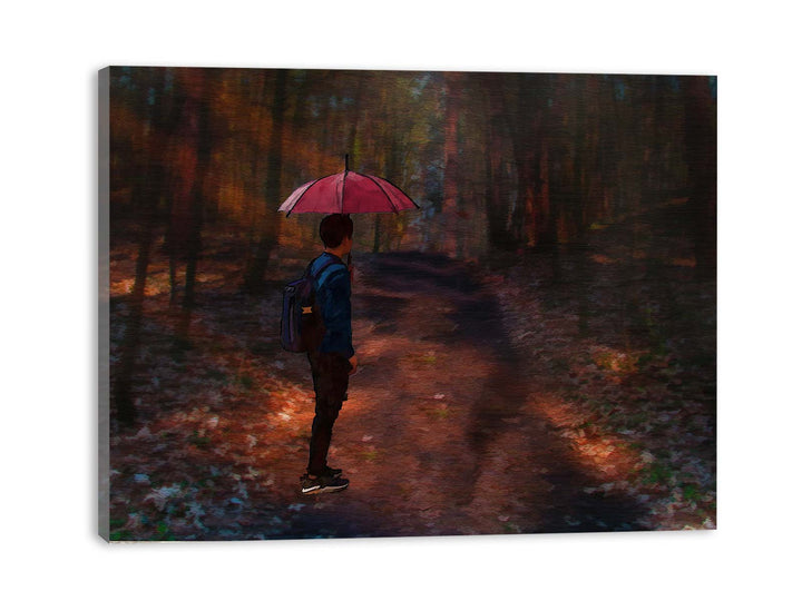 Umbrella Forest Painting 