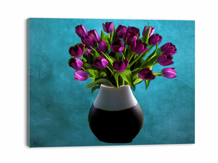 Purple Flowers Painting 